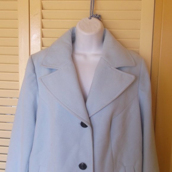Light Blue Coat Size Women Medium - Picture 4 of 5